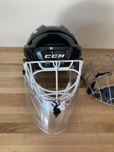 CCM Goalie Cat Eye Old Style Helmet and Mask