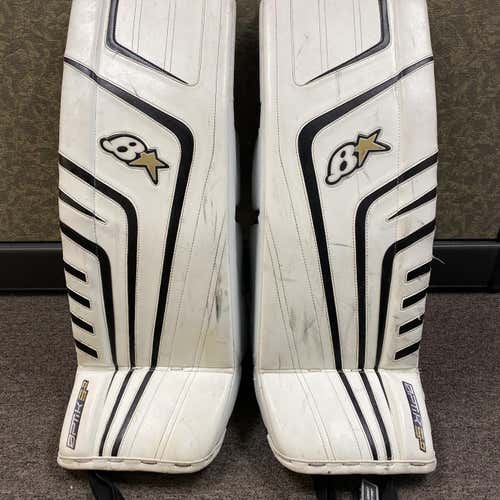 White Intermediate 30" Brian's OPTiK  9.0 Goalie Leg Pads