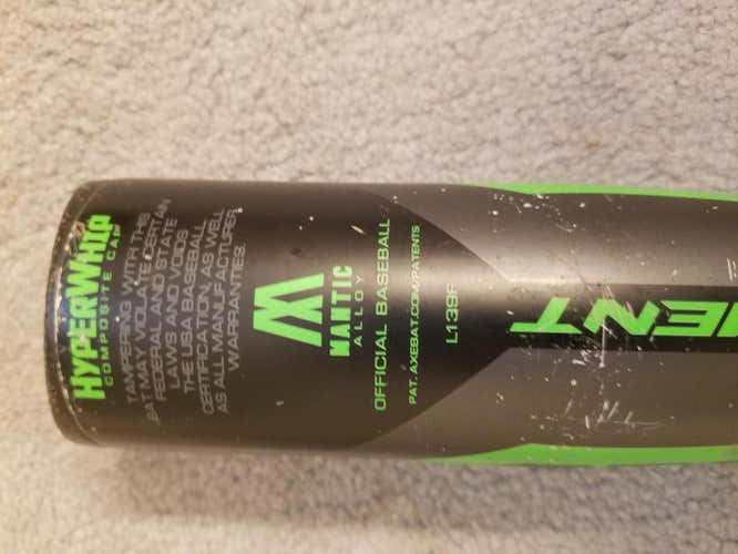 Used Kid Pitch (9YO-13YO) 2018 AXE Composite Element Bat (-8) 21 oz 29"