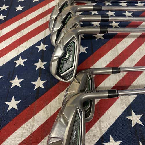 Used Men's RH TaylorMade RocketBallz Stiff Flex Steel Shaft Iron Set(4-PW)- 151792