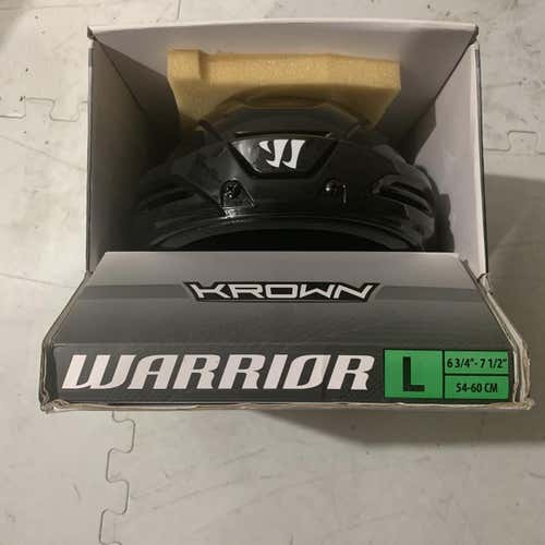 Black New Large Warrior Krown LTE  Helmet
