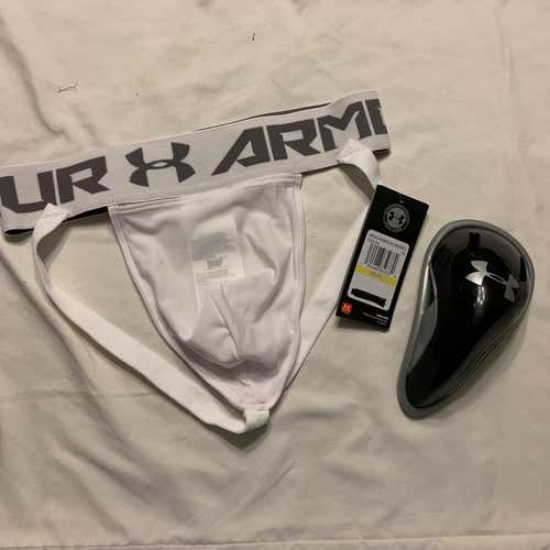 New Medium Under Armour Jock And Cup