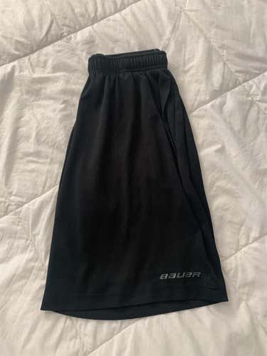 Black Unisex Small Bauer Shorts