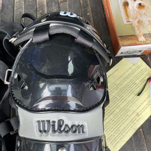 Black Adult Wilson Catcher's Leg Guard