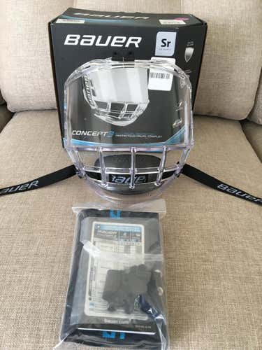Bauer Concept 3 Full Shield Shield Senior Used