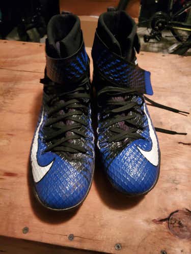 Black Used Adult Men's Size 12 (Women's 13) Molded Cleats Nike High Top