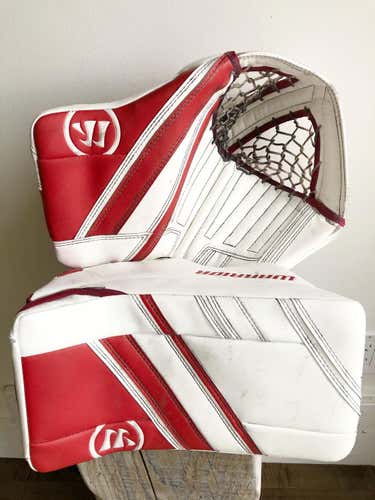 Senior Warrior Ritual G4 Goalie Glove & Goalie Blocker Set NEW DEMO set