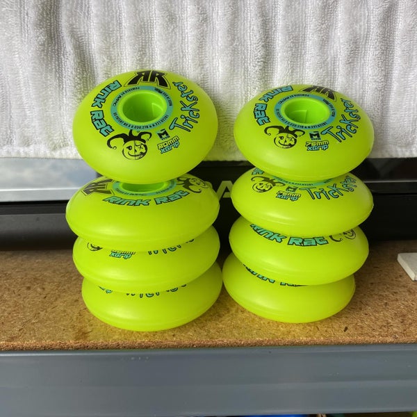 Rink Rat Trickster X 80MM 76MM HI-Lo set 8 Pack Roller Hockey Wheels