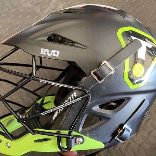 Black Youth Player's Warrior Evo Helmet