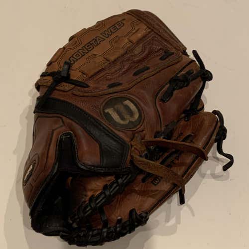 Wilson A0800 RP125 Leather Baseball Softball Mitt Glove RHT Monsta Web Ecco