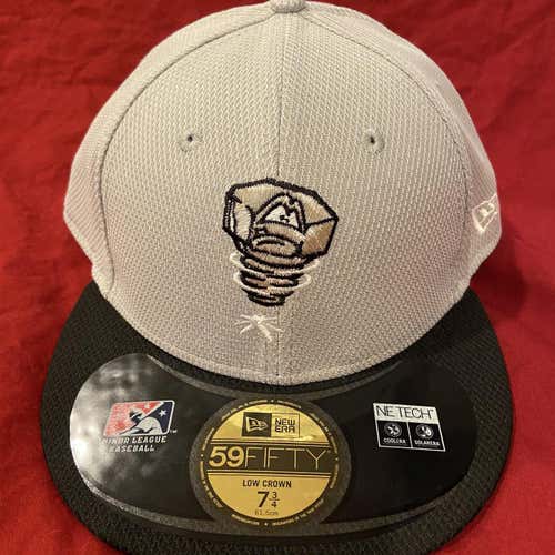 MiLB Lansing Lugnuts Gray Men's 7 3/4 New Era Hat