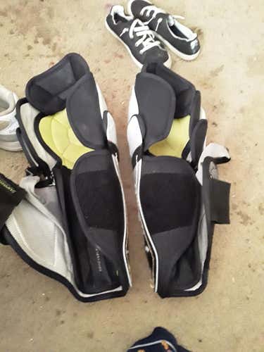 Used nike Bauer Supreme Shin Pads 14"