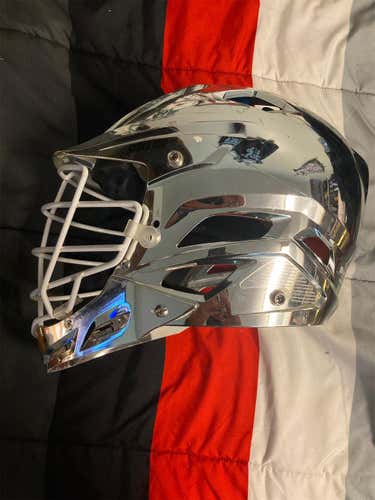 Silver Adult Player's STX Stallion 550 Helmet