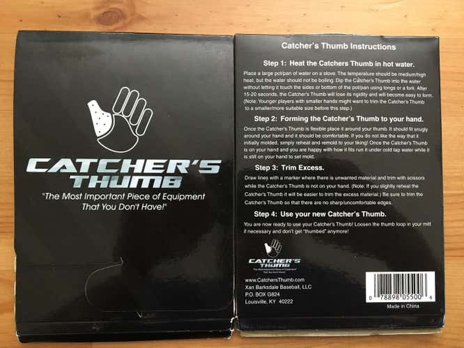 New Cather's Thumb Moldable Protection Sheet