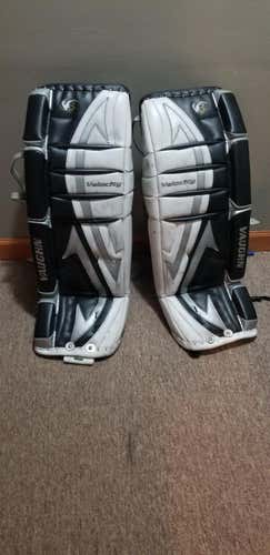 Black Used Intermediate 28" Vaughn Velocity V3 Goalie Leg Pads