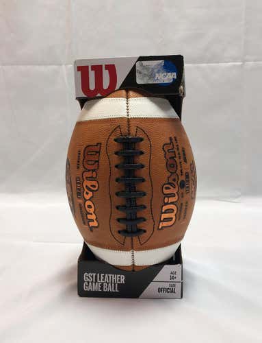 New Wilson Football NCAA GST 1003 Game Day Ball Leather