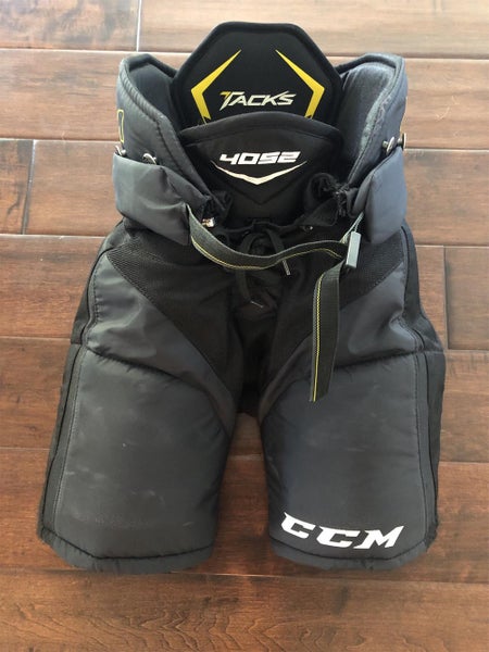Black Junior Small CCM Tacks 4052 Hockey Pants