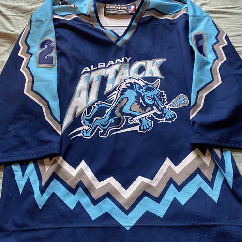 NLL Albany Attack #21 Regan Projoy Authentic Jersey
