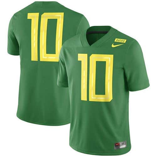 New Mens XXL Nike Oregon Ducks football #10 game jersey dri-fit 2018 herbert