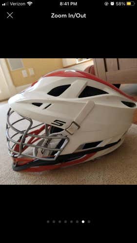 White Adult Player's Cascade S Helmet
