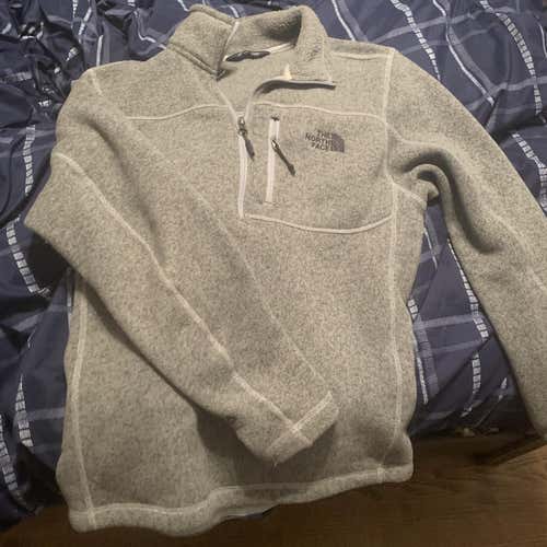 Gray Adult Small North Face 1/4 Zip Fleece