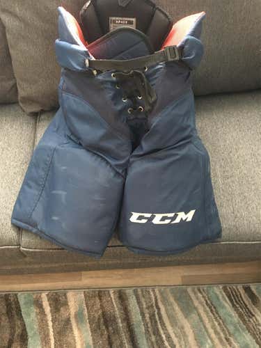 Blue Senior Medium CCM HP45X Pro Stock Hockey Pants