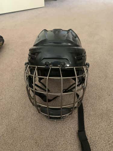 Black Used Medium Bauer Re-Akt Pro Stock Helmet
