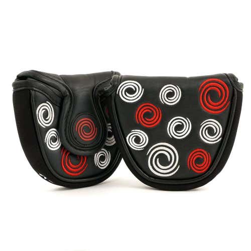 Odyssey Black Swirl 2-Ball Style Mallet Putter Head Cover Headcover NEW #75667