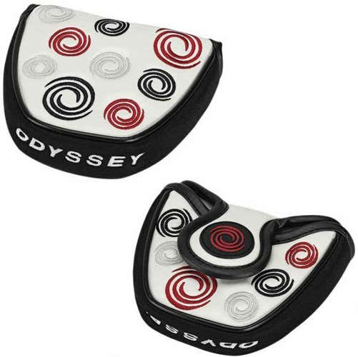 Odyssey Golf White Swirl Mallet Style Putter Cover Headcover NEW #75667