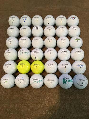 White Used Titleist AVX 36 Pack (3 Dozen) Balls