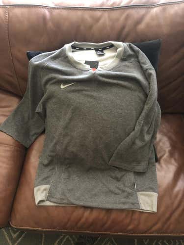 Nike 3/4 Fleece Baseball Pullover Sweatshirt (LG)