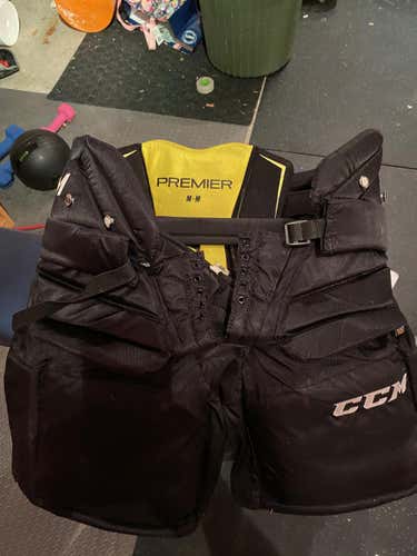 Black CCM Premier Goalie Pants SR Medium