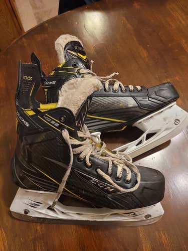 Used Senior CCM Tacks 4092 Hockey Skates Extra Wide Width Size 8.5