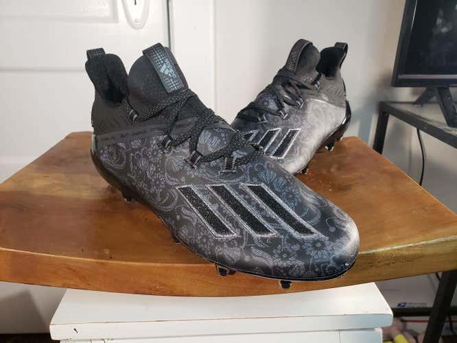 Adidas Adizero Young King New Reign Football Cleats Black Mens Size 12