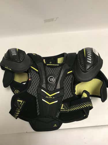 Used Warrior Alpha Qx Lg Ice Hockey Shoulder Pads