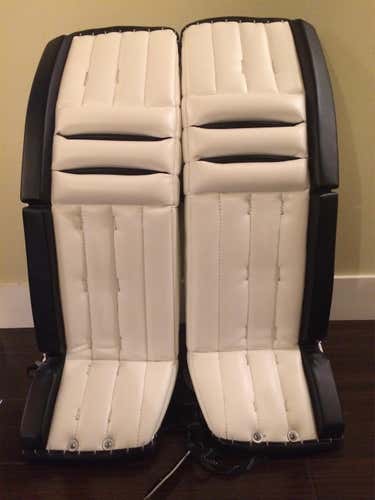 Arcadi White Senior 34" Goalie Leg Pads