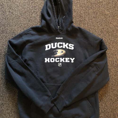 Anaheim Ducks Team Issue Black Men's Large Reebok Sweatshirt