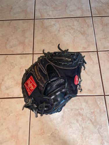 Black High School/College Catcher's Heart of the Hide 32.5" Baseball Glove