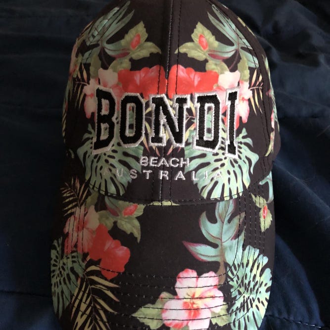 New Bondi Beach Australia Floral Hat