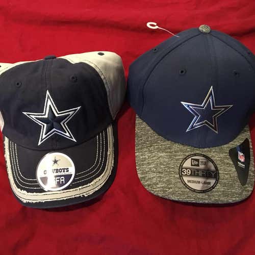 Dallas Cowboys $60+ Retail Hat Bundle - 2 Hat Lot / NFL Football