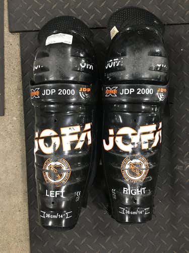 Used Jofa Jdp2000 14" Ice Hockey Shin Guards