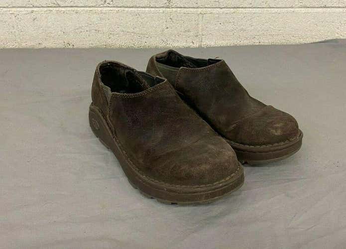 Chaco Zoggonit Vibram Nurl Brown Suede Leather Slip-On Shoes US Men's 8 EU 41