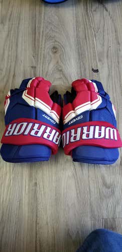 Royal Blue/red/white New Senior Warrior Covert QRE3 Gloves 14"