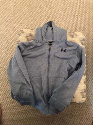 Gray Youth Large Under Armour Hoodie