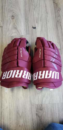Maroon New Senior Warrior Alpha DX4 Gloves 15"