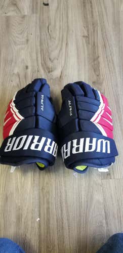 Navy/red/white New Senior Warrior Alpha DX4 Gloves 13"