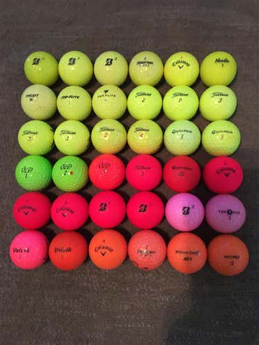 Gold Used Other All variations 36 Pack (3 Dozen) Balls
