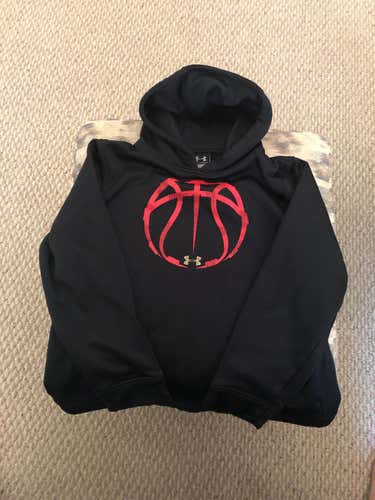 Black Youth Large Under Armour Hoodie