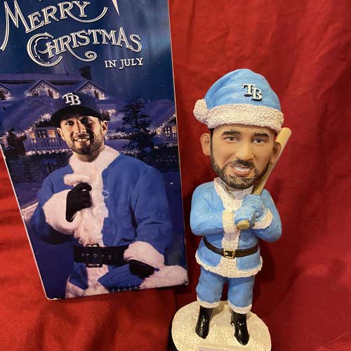 Kevin Kiermaier Tampa Bay Rays Christmas In July Santa SGA Bobblehead - WITH BOX