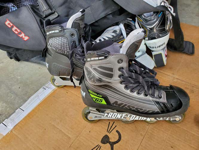Used Senior Mission Inhaler DS G5 Inline Skates Wide Width Size 7.5